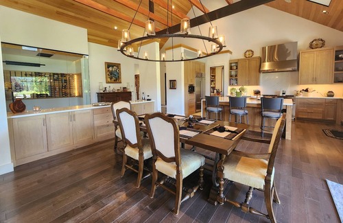 Alpine Northwest House | Luxury Home with outdoor dining, fitness room and Mountain Views