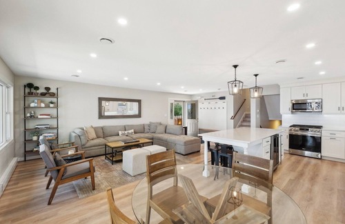 Round Lake House | Luxury Lake Home with Dock, Patio, and Deck!