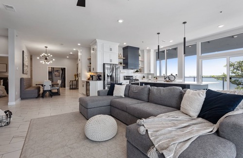 Watertown Condo | Luxury Lakefront Condo w/Private Hot Tub & Sauna
