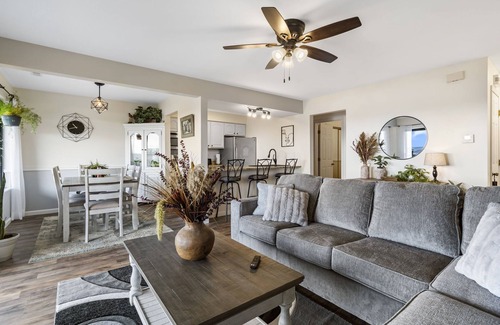 Indian Point Condo | Luxury Living: Modern Condo, Private Deck, Stunning Views, Near SDC with Free Tickets!