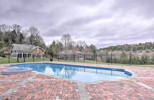 Livingston Manor House | Luxury Livingston Manor Home w/Guest House & Pool!