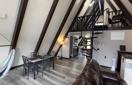 Saint Marys Allen County House | Luxury Lodge near Airport, Unique A-Frame, Woof!