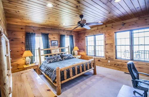 James Creek Cabin | Luxury Lodge! Private Location! Unrivaled Panoramic Lake/Mountain View!