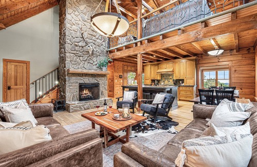 Banner Elk Cabin | Luxury Lodge w/Unmatched Long Range Views, Hot Tub, Game Rm, Fire Pit