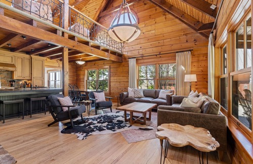 Banner Elk Cabin | Luxury Lodge w/Views, Hot Tub, Game Rm, Fire Pit