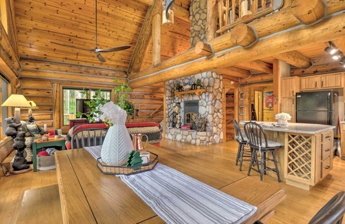 Westcliffe House | Luxury Log Home - Access to Rainbow Trail, Mountain Views, Private Pond & Creek!