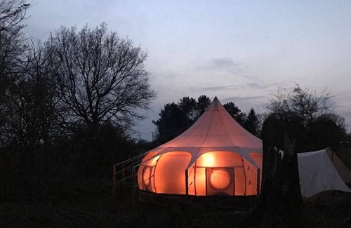 Haveringland Apartment | Luxury Lotus Belle Tent with Natural Swimming Pond