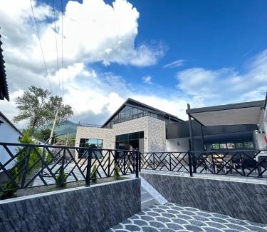 Gabala House | Luxury Milan Mountain Ponoramic Villa, indoor heated pool and jacuzzi with mountain view