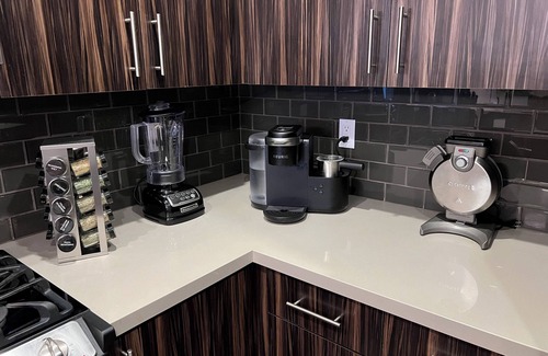 Valencia Condo | Luxury Modern Condo w/PS5, BOSE sound, UltraFast WiFi, Kingbed+Sofabed+65' Tv's