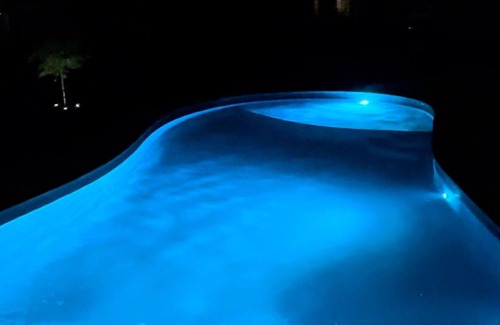 Riverview House | Luxury Oasis Pool & Patio Paradise Saltwater Pool & Outdoor Gas Fire Place
