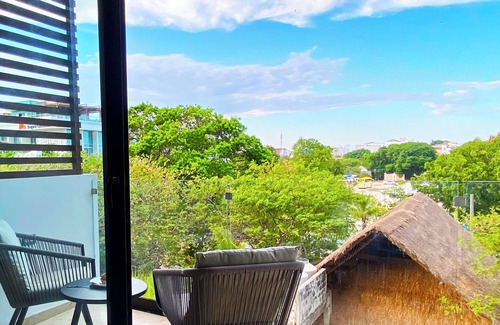 Gonzalo Guerrero Apartment | Luxury & Peace/Infinity Pool/Gym/Parking/5MinBeach
