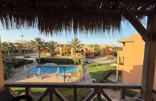 Zafarana Ski Chalet | Luxury Pool View/2BR Retreat