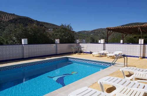 Iznajar Apartment | Luxury Poolside Apartment 1 over looking the Chlorine free Pool and Hot Tub