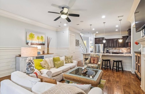 WaterSound West Beach House | Luxury retreat with screened porch, BBQ, pond view, firepit, pool & beach access