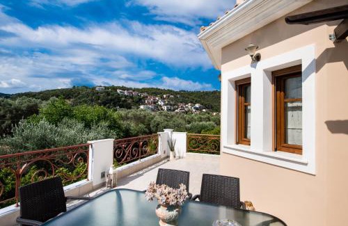 Lefkada Town Villa | Luxury Rustic Villa Mountain View