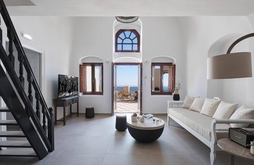Exo Gonia Villa | Luxury Santorini Suite | Grand Suite | 2 Bedrooms | Terrace with Stunning Sea.