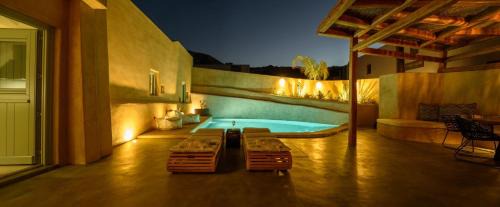 Episkopi Gonias Villa | Luxury Santorini Villa Potamos Luxury House 2 Bedrooms Private Heated Pool & Serene Location Episkopi