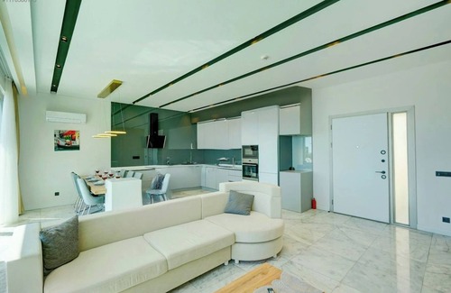 Kas Ski Chalet | Luxury sea view hillside villa with a pool, indoor jacuzzi.