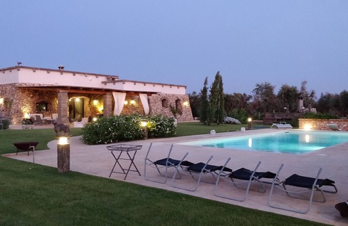 Province of Lecce Villa | Luxury stone house, 4 BDRs, 12x5m private pool, large patio, garden, bbq area