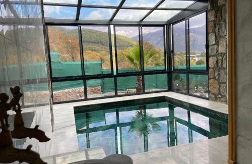 Mentese Villa | Luxury Stone House With Turkish Hamam, Sauna, İndoor and Outdoor Pool in Fethiye