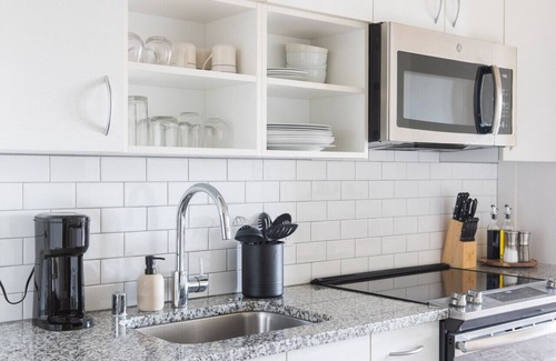 Lower East Side Apartment | Luxury Studio Apt Near Brady St with Balcony and Lake View