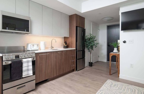 Central Square Apartment | Luxury Studio with King bed Gym near MIT Harvard in Central Square!