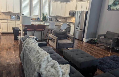 Riverside Terrace House | Luxury Townhome/Tesla-Charger/TX Medical Ctr/Sleeps 7 - 5 beds