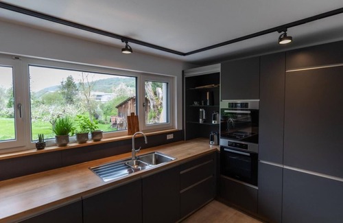 Mulfingen House | Luxury vacation home by the river, sunbathing lawn, sauna, fireplace, barrier-free first floor