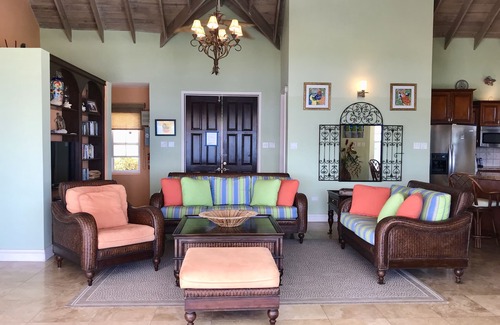 Frigate Bay House | Luxury Villa, Panoramic, Ocean, Mountain Views, Turtle Beach, Grill, Pool!
