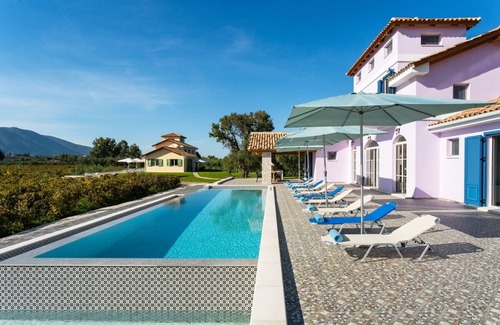 Agia Marina Villa | Luxury Villa with Private Pool, Tennis Court & Vineyard | Aneli Villa Alexandra