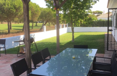 El Portil Villa | Luxury villa with private pool overlooking golf course, close to beach