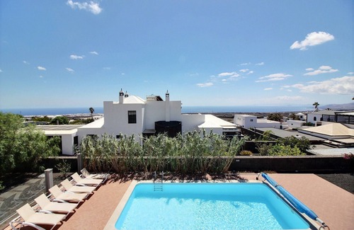 Conil Villa | Luxury villa with private heated pool, WIFI, views of the sea and volcanoes