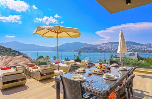 Kalkan Villa | Luxury Villa with Sea View, 80 Meters from the Beach in Kalkan Kışla Area