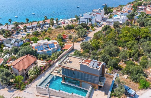 Kalkan Villa | Luxury Villa with Sea View, 80 Meters from the Beach in Kalkan Kışla Area