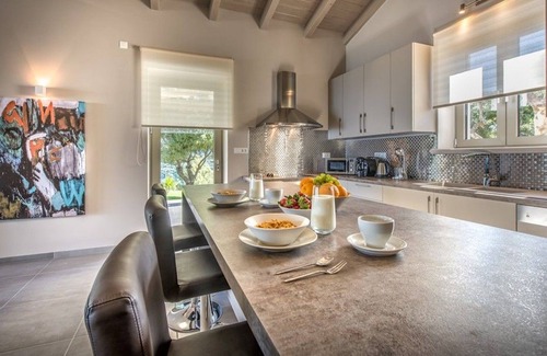 Limni Keri Villa | Luxury Villa Zante | Villa Artina | Poolside Bar | Childrens Playground | Sea.