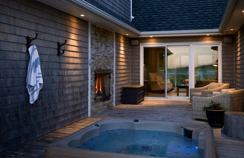 French River House | Luxury Water View Home With 2 Living Spaces Hot Tub & Access To River