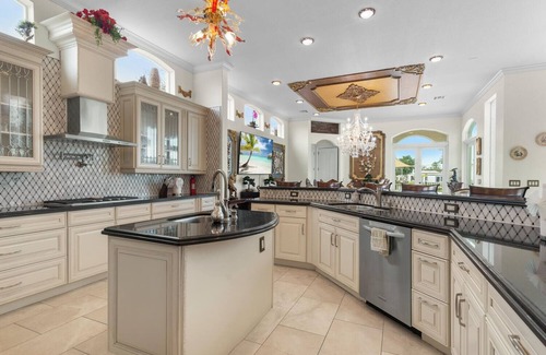 Lake Clarke Shores House | LUXURY WATERFRONT 6BR/5BTHR HOME-PRIVATE POOL-SPA-HOME THEATER-BOAT DOCK