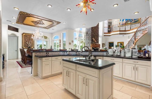Lake Clarke Shores House | LUXURY WATERFRONT 6BR/5BTHR HOME-PRIVATE POOL-SPA-HOME THEATER-BOAT DOCK