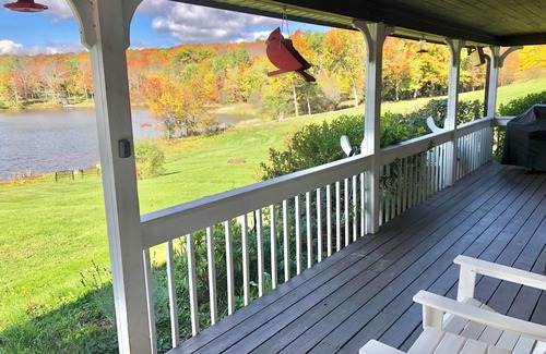 Jewett House | Luxury waterfront ski cabin, 4-bedroom house and office, monthly only