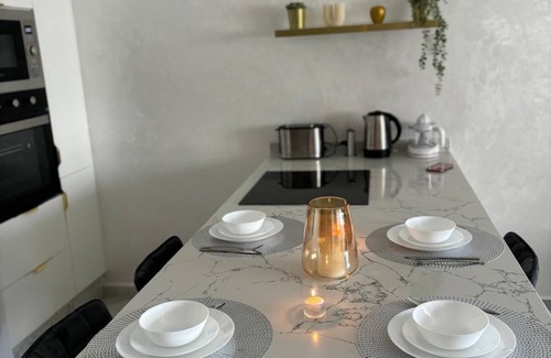 Ain Harrouda Apartment | Apartment ecocite zenata 2 steps from the beach in residence with swimming pool