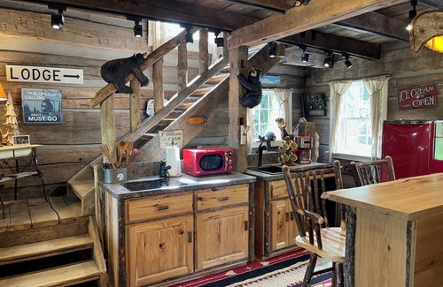 Burton Cabin | Ma & Pa's "Wild at Heart" Cabin Outdoor Bath Trail Firepit Parks & Wineries