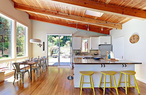 Cazadero House | Magic Madrone: Mid-Century Modern Home w/ Private Saltwater Hot Tub