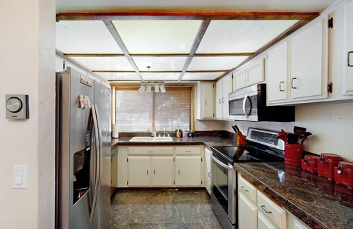 Incline Village Condo | Magical wilderness condo with private balcony, open layout, partial AC, & W/D