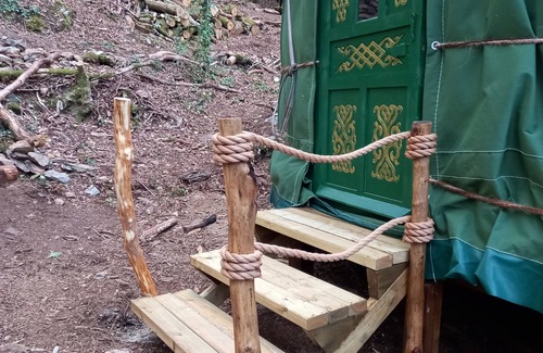 Caerdeon Cabin | Magical Woodland Yurt with stunning mountain and estuary views