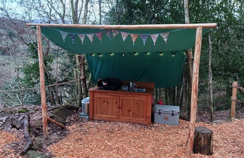 Caerdeon Cabin | Magical Woodland Yurt with stunning mountain and estuary views