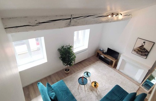 Saint-Laurent-sur-Saone Apartment | Magnificent Duplex on patio