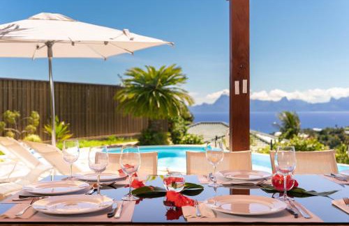Punaauia Villa | Magnificent 5 Br Villa with pool: amazing views