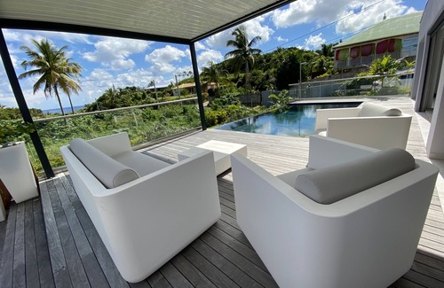 Le Moule House | Magnificent modern architect villa, sea view