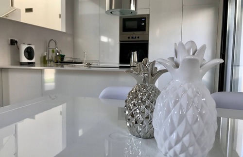 Benijofar Villa | Magnificent modern villa with private heated jacuzzi pool with mountain views