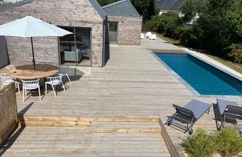 Landunvez House | Magnifique villa avec piscine, à 5 min des plages